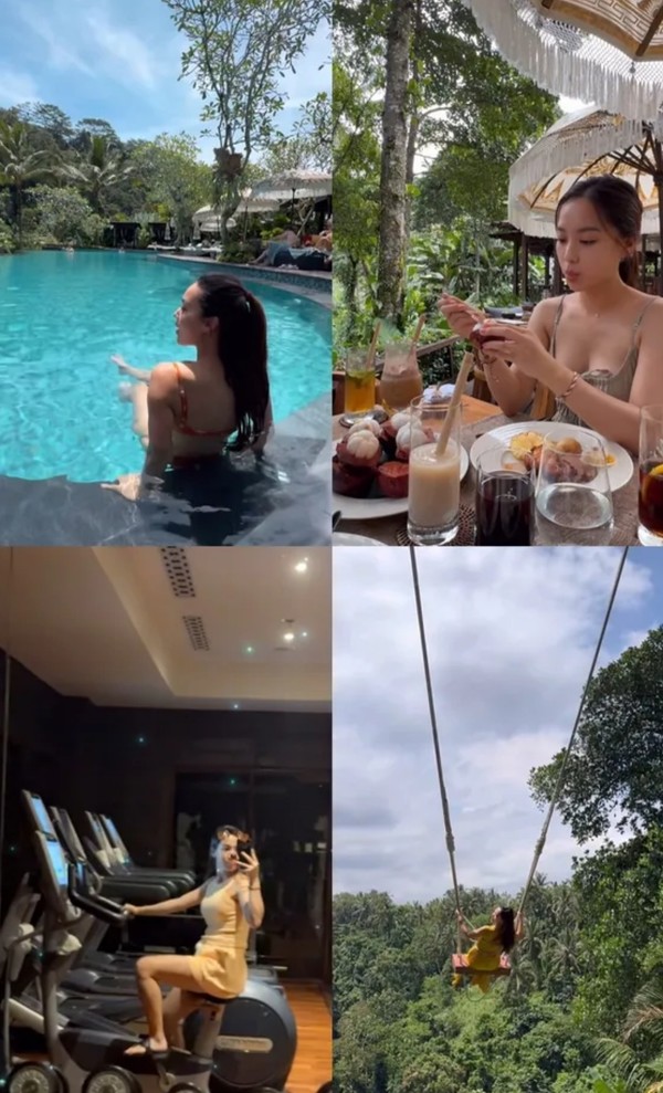 Kim Hee-jung reveals photos from her trip to Bali...