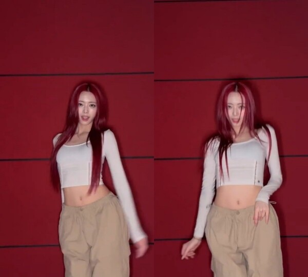 ITZY Yuna shows off her perfect body with the 'Smarter Baby' challenge