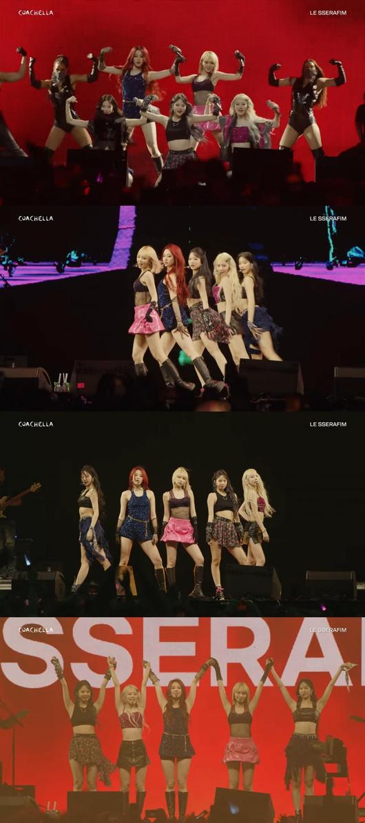 Le Seraphim Coachella 2nd stage continues to be disappointing...