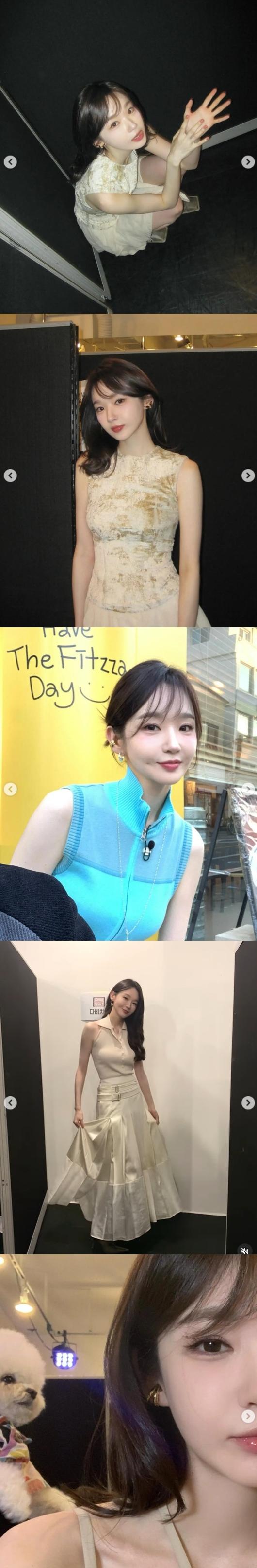 Kang Min-kyung reveals her current status in the heat!