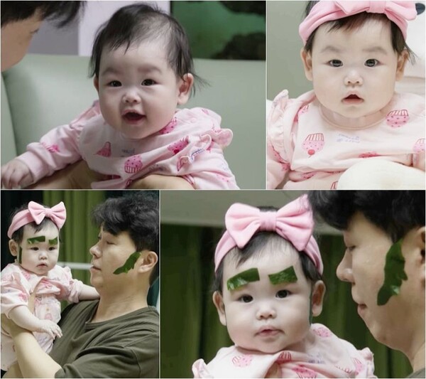 Park Soo -hong's daughter, Jae, idol -class camera eye contact!