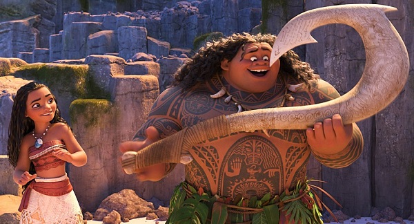 Moana The combination of Moana and Maui is born through the delicate touches of the world's best animators and tens of thousands of simulations.