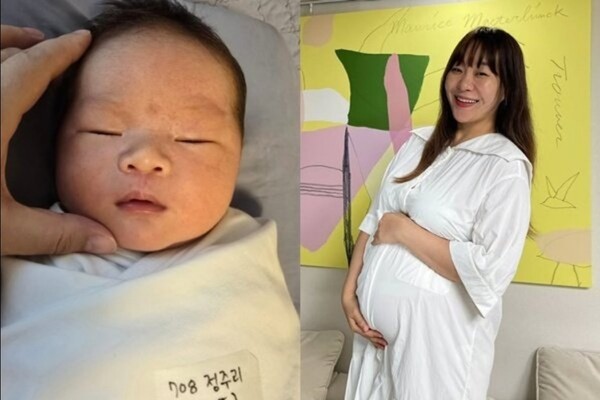 Jeong Ju-ri reveals her fifth son, \