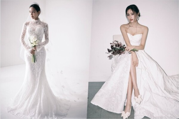 Hyomin, the S -line stands out and the additional wedding pictorial is released…