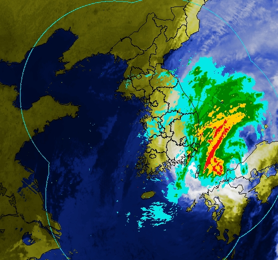 Location of typhoon, sensitive to angles and curves