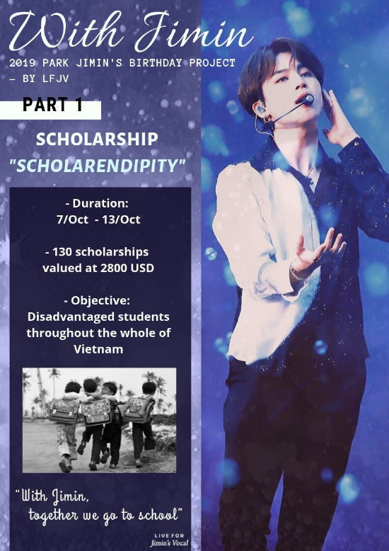 Vietnamese fans donated to 130 students