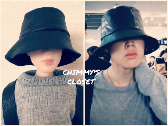 Bucket Hat Kanji Airport Fashion BTS Jimin, the real-time entertainment search first place!