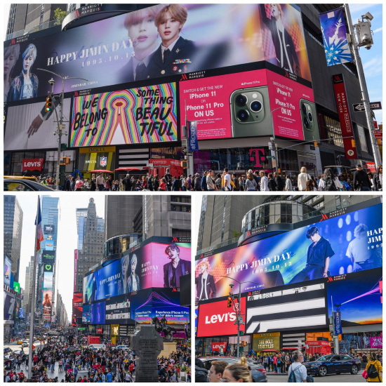 Jimin, a global superstar BTS filled with New York Times Square!