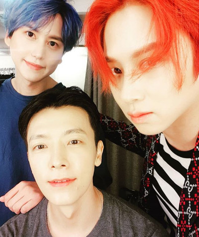 Super Junior Kim Hee-chul, Kyu-hyun, Donghae, Visual Three-person Serious