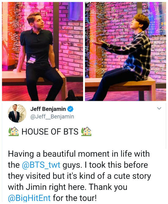 Billboard famous columnist Jeff Benjamin and BTS Jimin are certified!