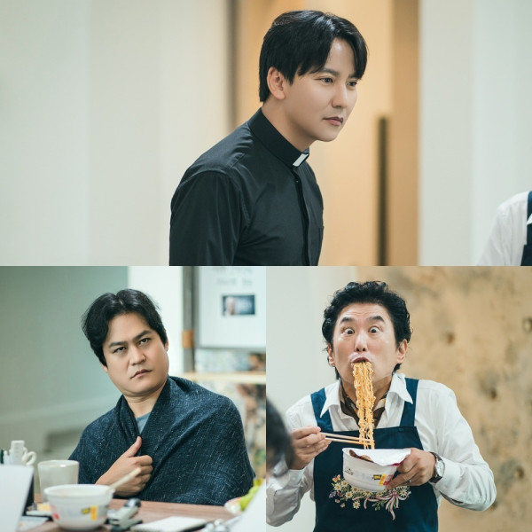 [SBS The Fierce Priest 2] Kim Nam-gil - Kim Sung-gyun - Kim Won-hae, ‘clear-eyed’ Kim Nam-gil VS ‘dark circles’ Kim Sung-gyun VS ‘ramen sucks’ Kim Won-hae, polar opposite reactions ‘All-night strategy meeting’ scene!